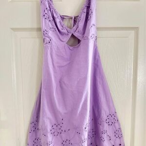 Lavender Eyelet Dress